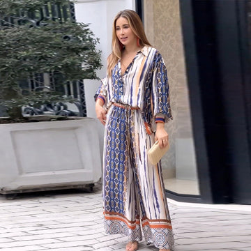 Woochic deux-pièces imprimée manches longues design